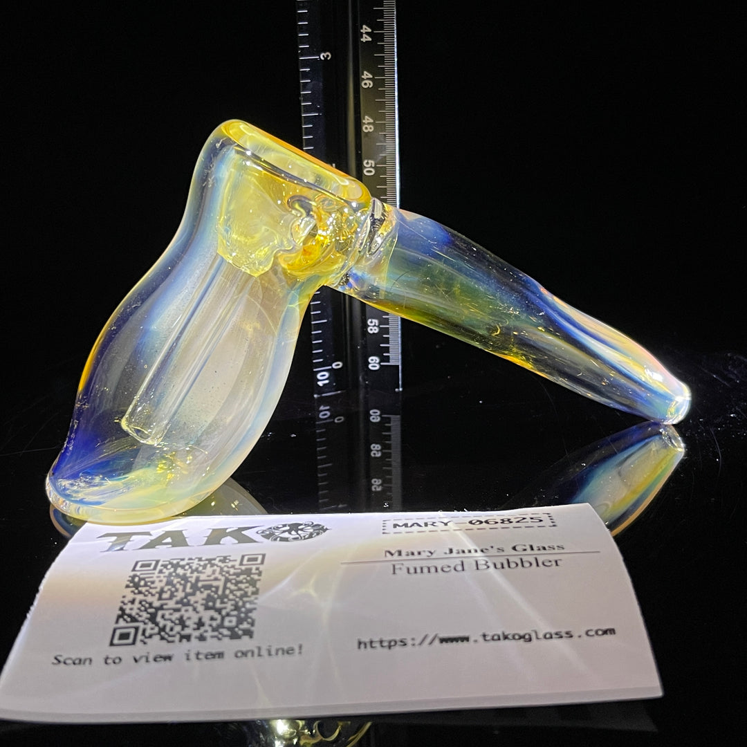 Fumed Bubbler Glass Pipe Mary Jane's Glass   