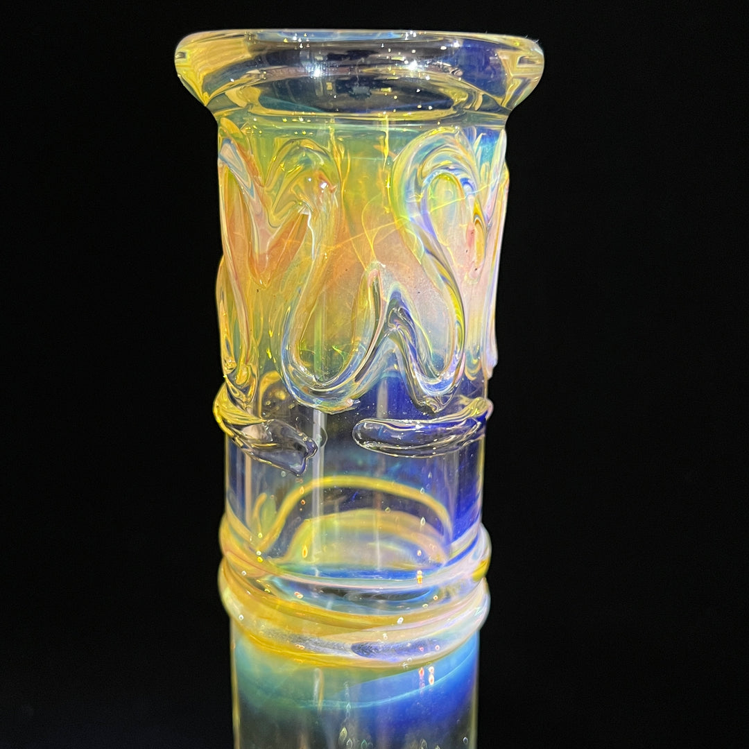 12" Ripple Fume Beaker Bong Glass Pipe TG   