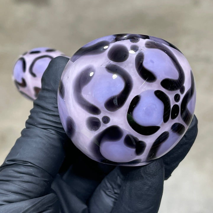 Pink Leopard Pipe Glass Pipe Beezy Glass   