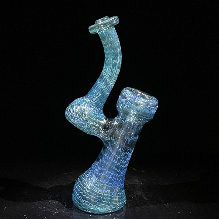 Unobtanium Bubbler with Blue Carb Glass Pipe Cose Glass   