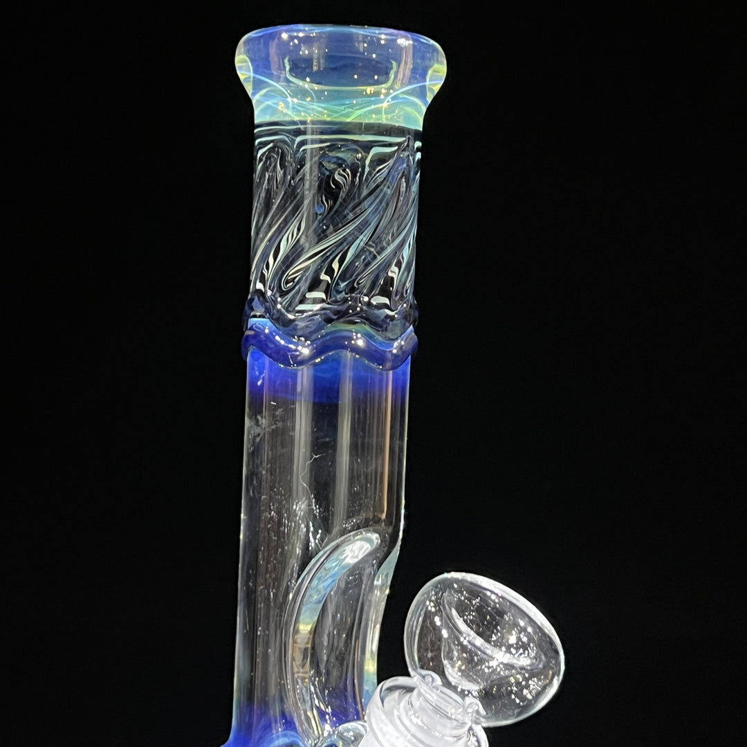 9" Double Bubble Color Rake Bong Glass Pipe Mary Jane's Glass