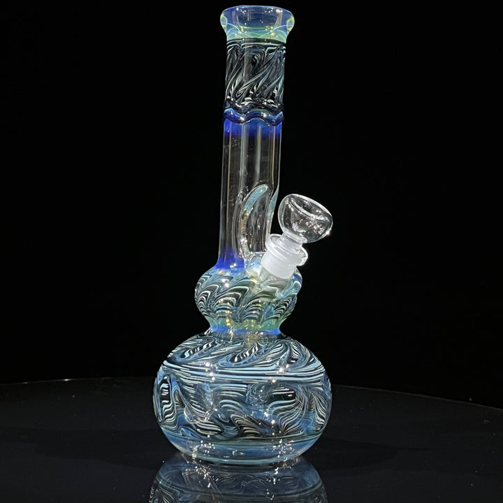 9" Double Bubble Color Rake Bong Glass Pipe Mary Jane's Glass