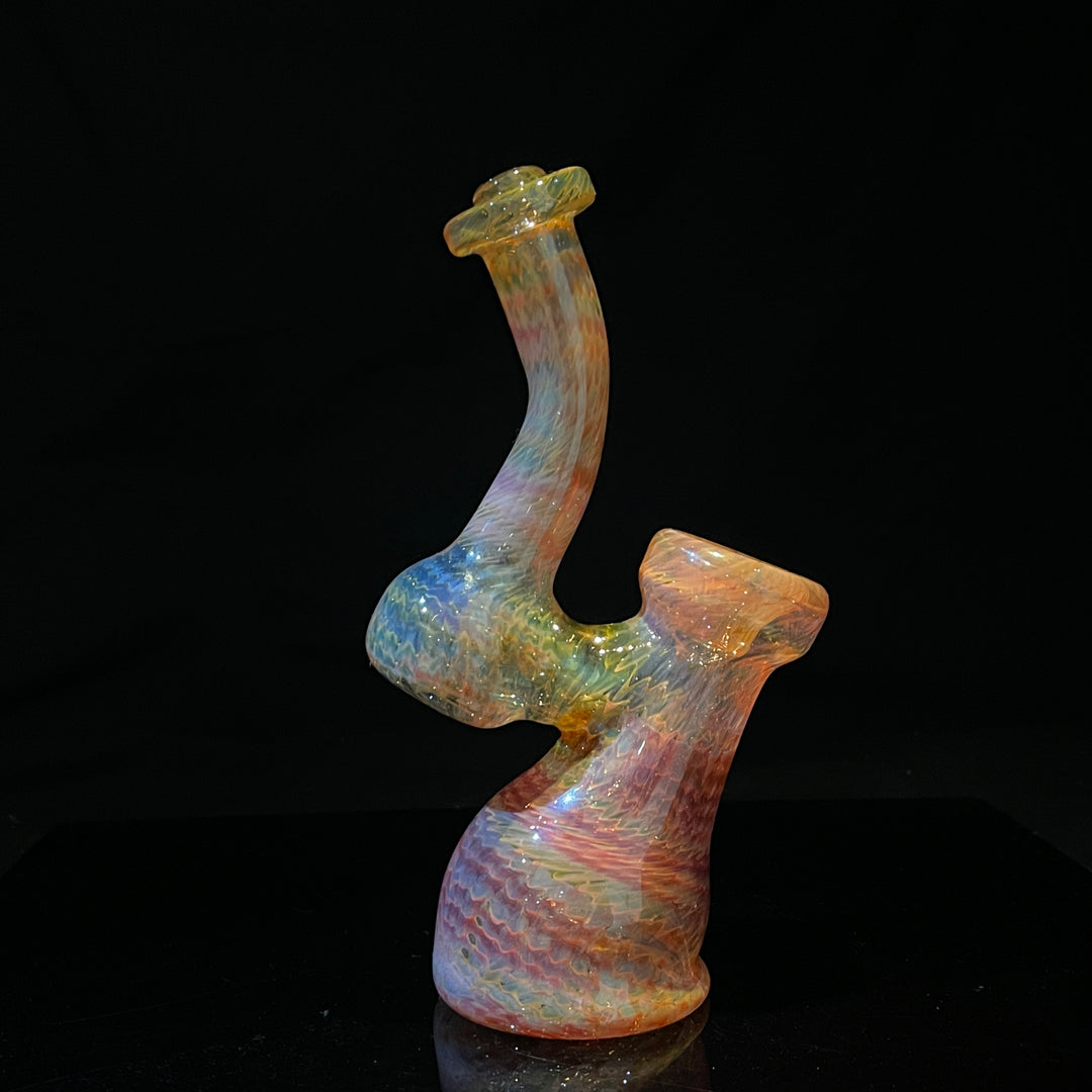 Guava Bubbler with Purple Carb Glass Pipe Cose Glass   