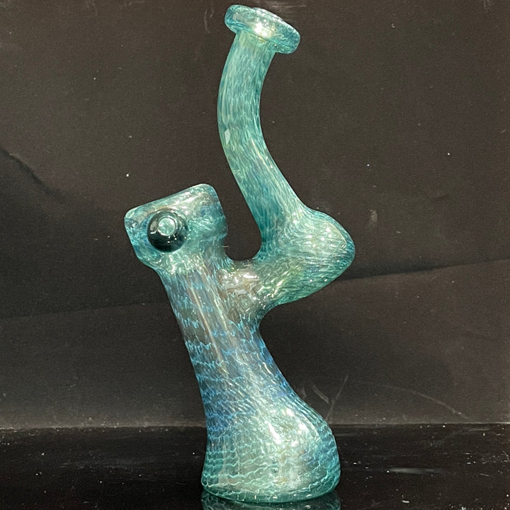 Unobtanium Bubbler with Blue Carb Glass Pipe Cose Glass   