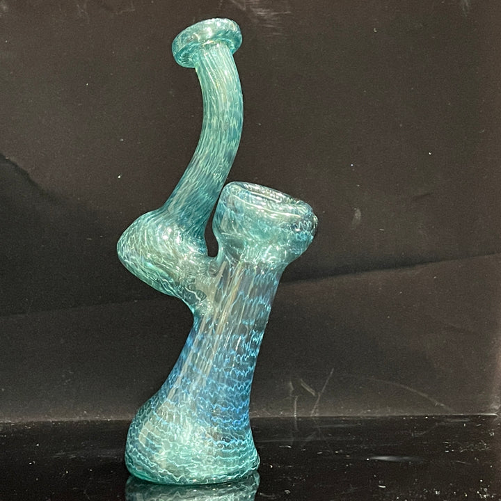 Unobtanium Bubbler with Blue Carb Glass Pipe Cose Glass   