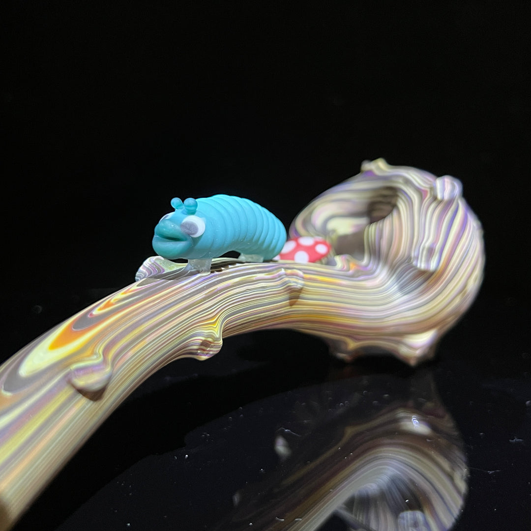 Woodgrain Caterpillar Gandalf Pipe Glass Pipe Wazoo Glass   