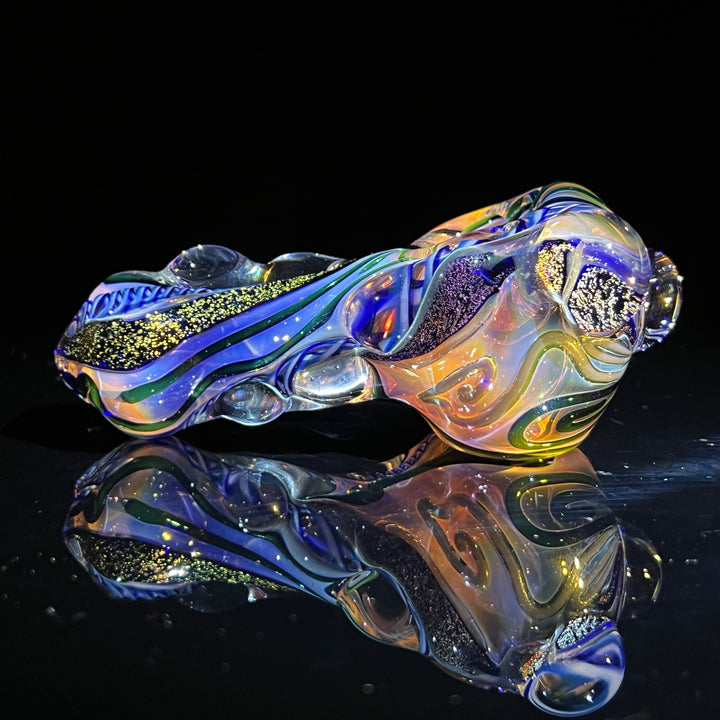 Molten Twisted Chaos Spoon Glass Pipe Molten Imagination   