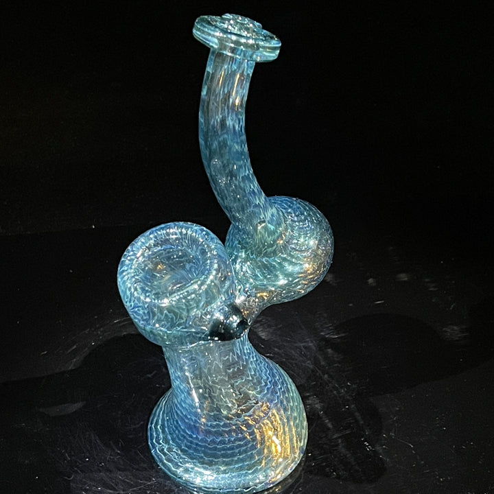 Unobtanium Bubbler with Blue Carb Glass Pipe Cose Glass   