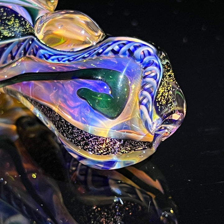 Molten Twisted Chaos Spoon Glass Pipe Molten Imagination   