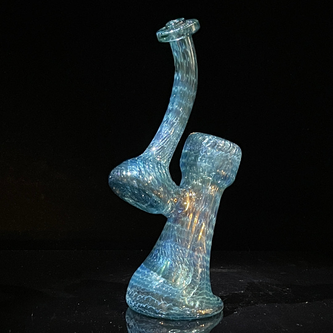 Unobtanium Bubbler with Blue Carb Glass Pipe Cose Glass   