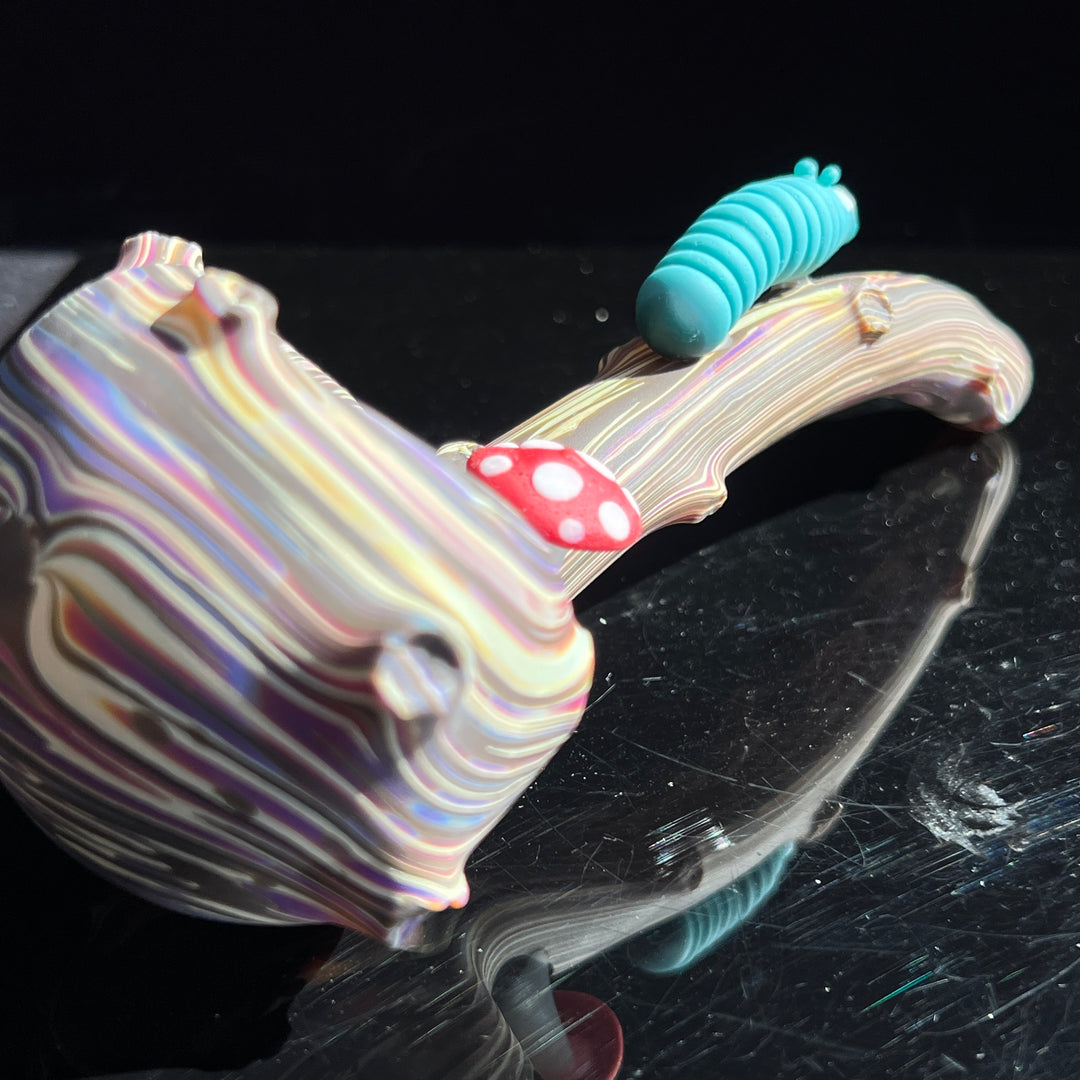 Woodgrain Caterpillar Gandalf Pipe Glass Pipe Wazoo Glass   