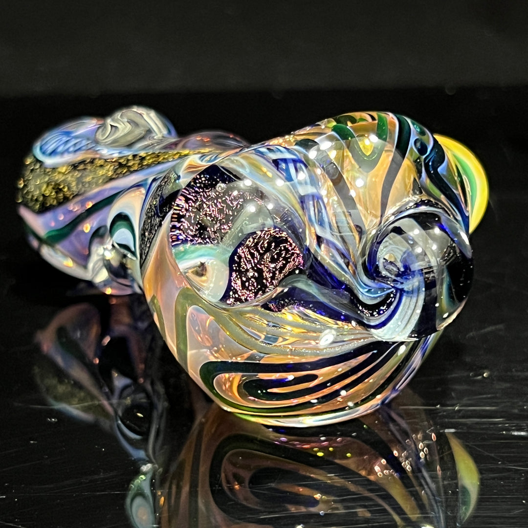 Molten Twisted Chaos Spoon Glass Pipe Molten Imagination   