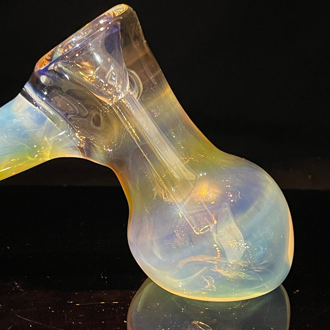 Silver Fume Hammer Bubbler Glass Pipe Cose Glass   