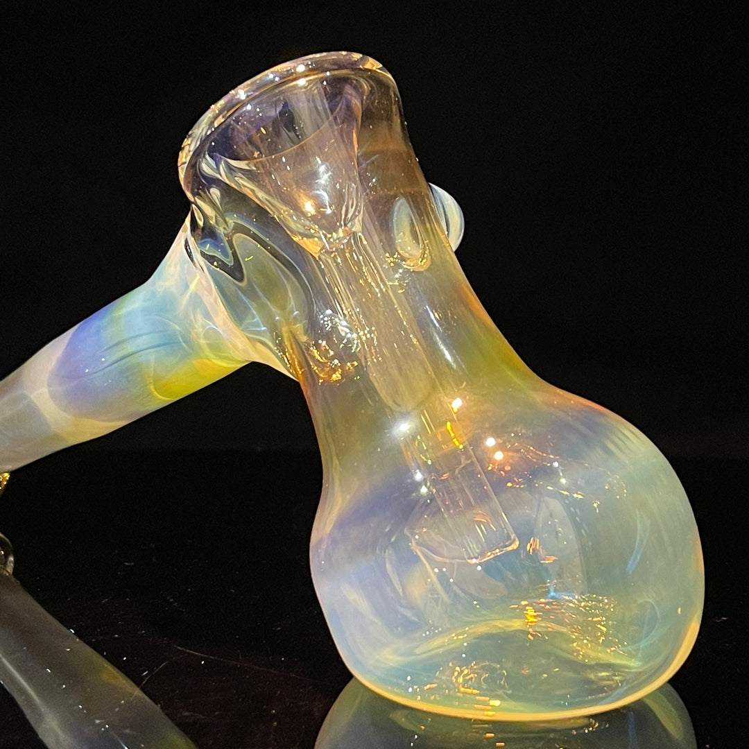 Silver Fume Hammer Bubbler Glass Pipe Cose Glass   