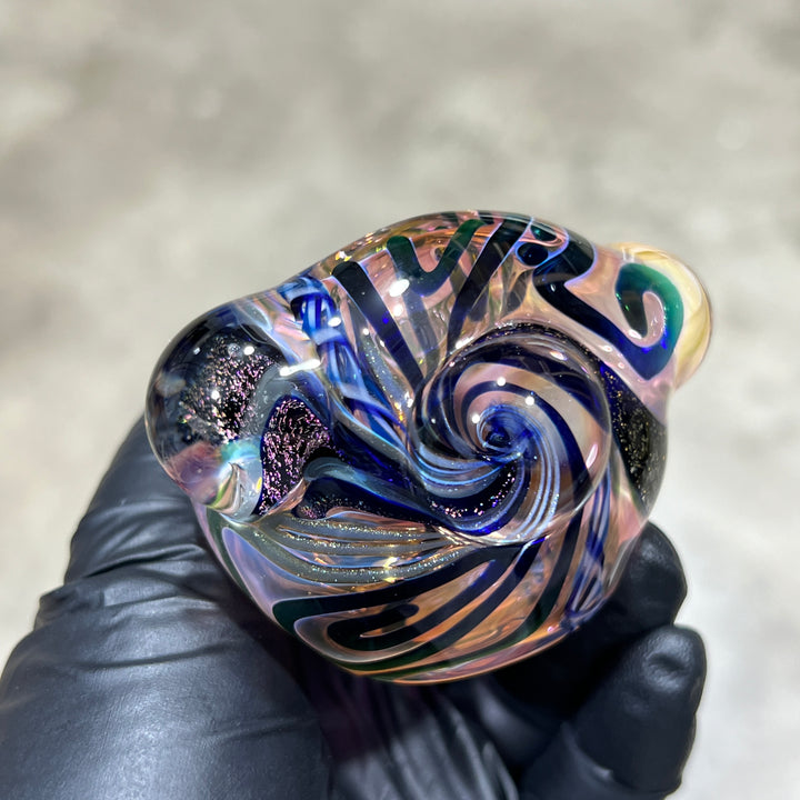 Molten Twisted Chaos Spoon Glass Pipe Molten Imagination   