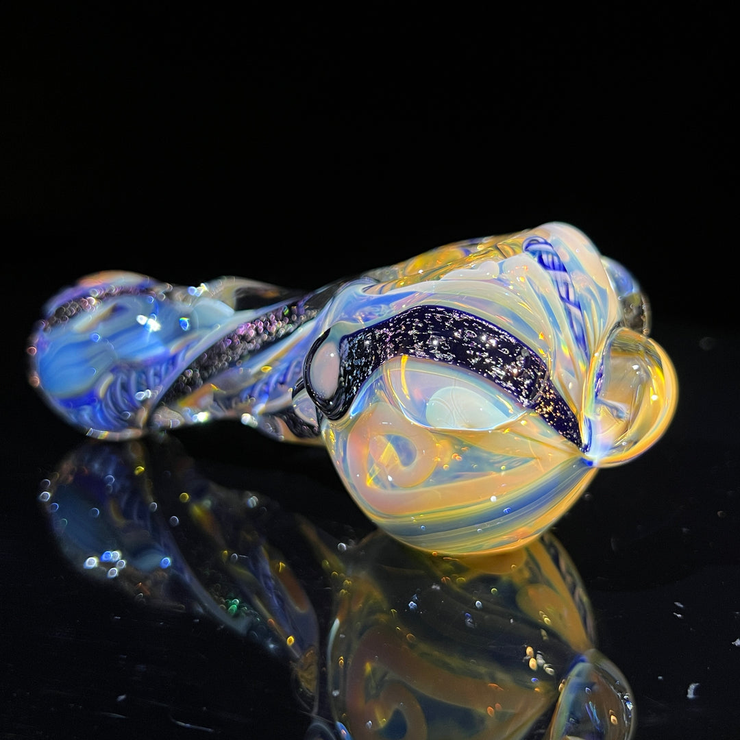 Molten Twisted Chaos Spoon Glass Pipe Molten Imagination   