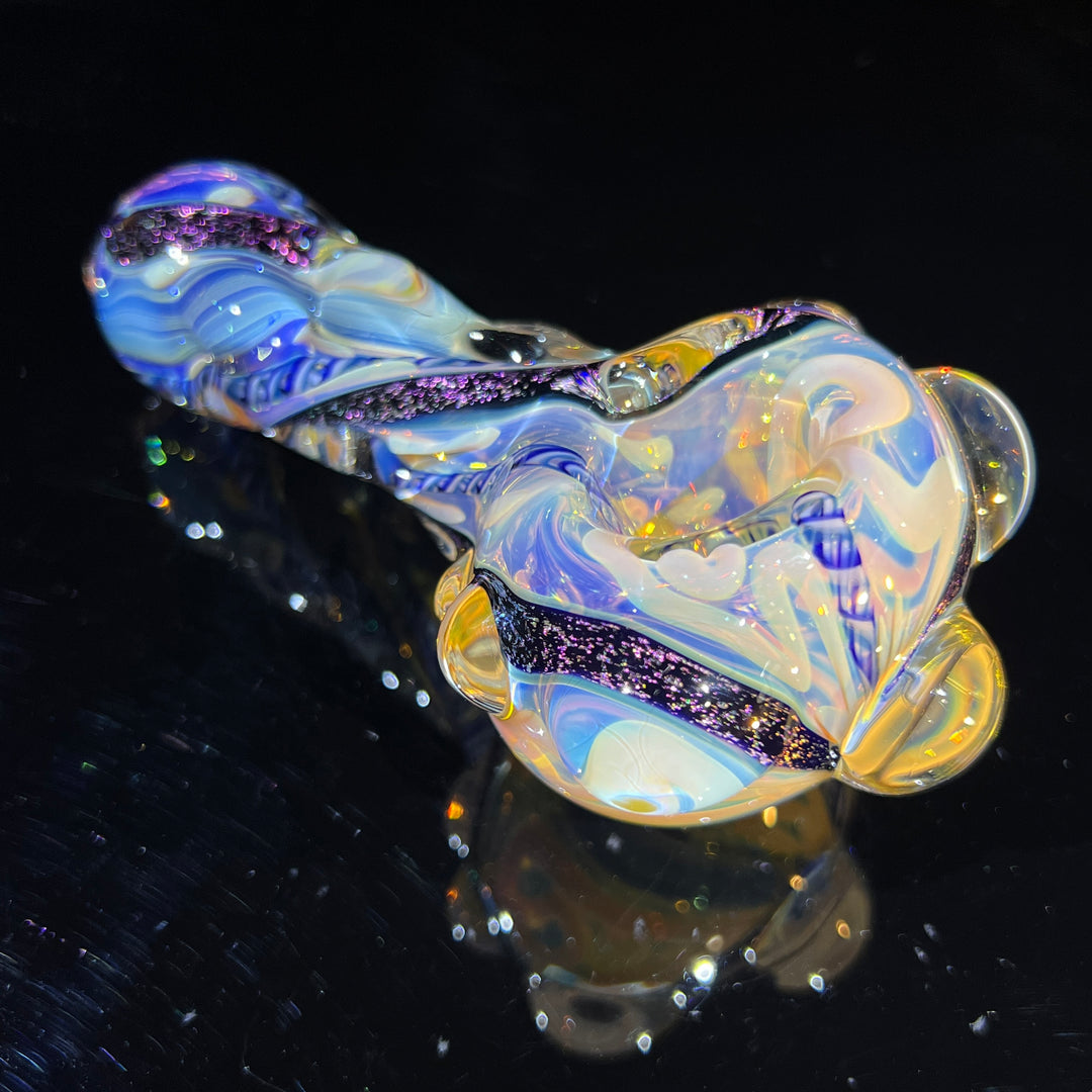 Molten Twisted Chaos Spoon Glass Pipe Molten Imagination   