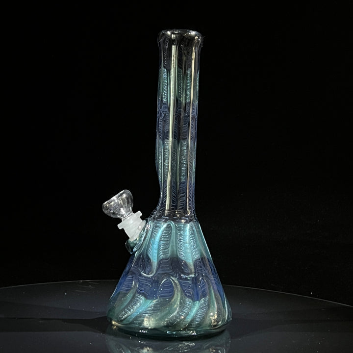 11" Sea Ice Beaker Bong Glass Pipe Mary Jane's Glass