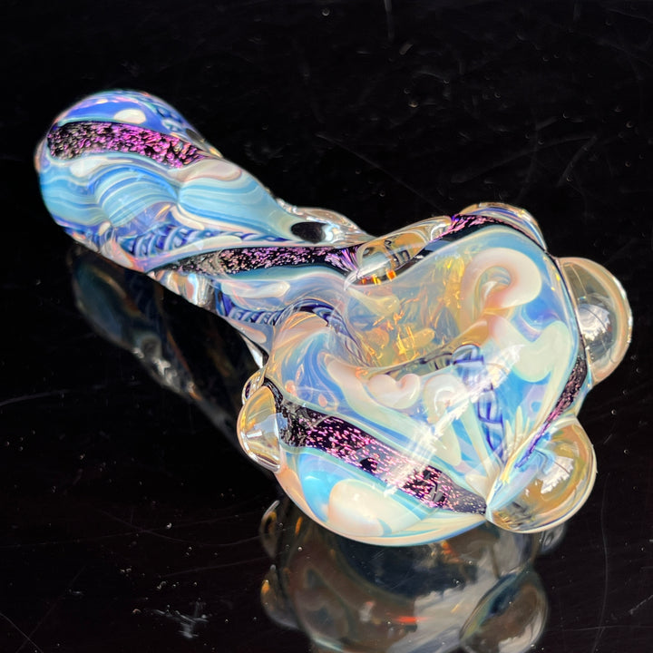 Molten Twisted Chaos Spoon Glass Pipe Molten Imagination   