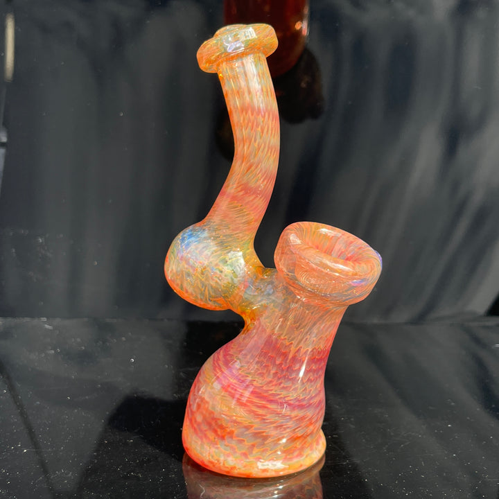 Guava Bubbler with Purple Carb Glass Pipe Cose Glass   