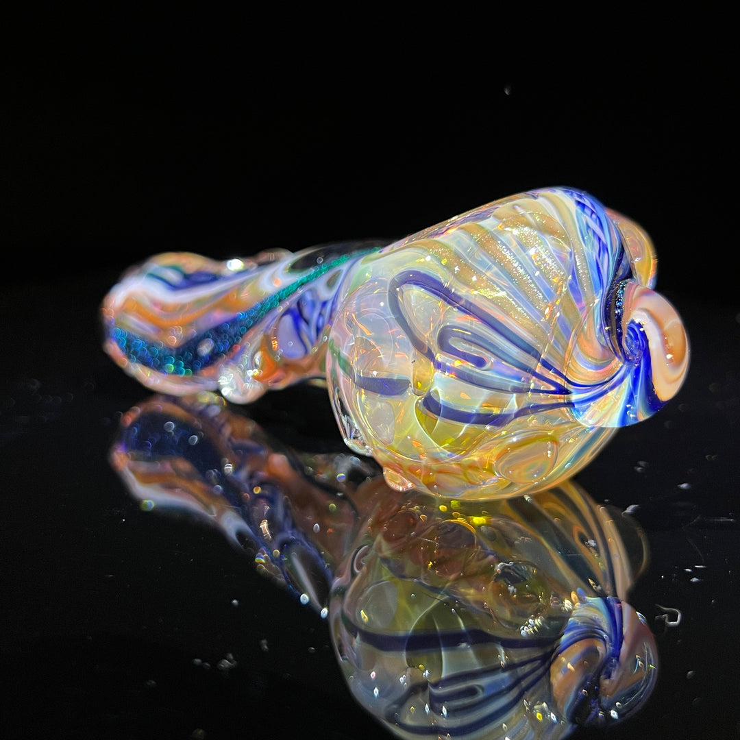 Molten Twisted Chaos Spoon Glass Pipe Molten Imagination   