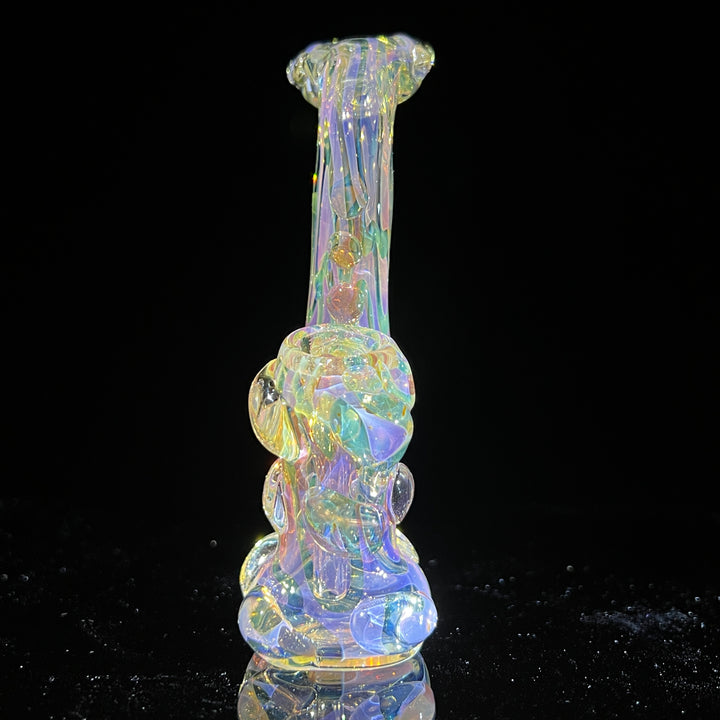 Gold Silver Fume Standup Sherlock Bubbler Water Pipe TG   