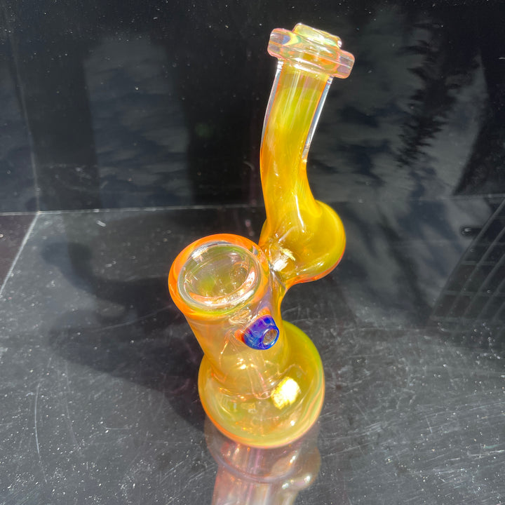 Gold Fume Sherlock Bubbler Glass Pipe Cose Glass   