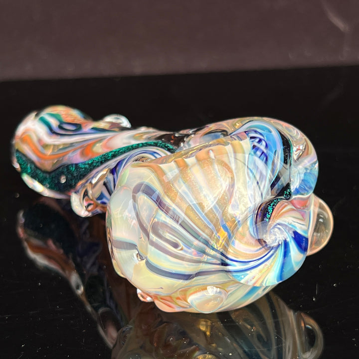 Molten Twisted Chaos Spoon Glass Pipe Molten Imagination   