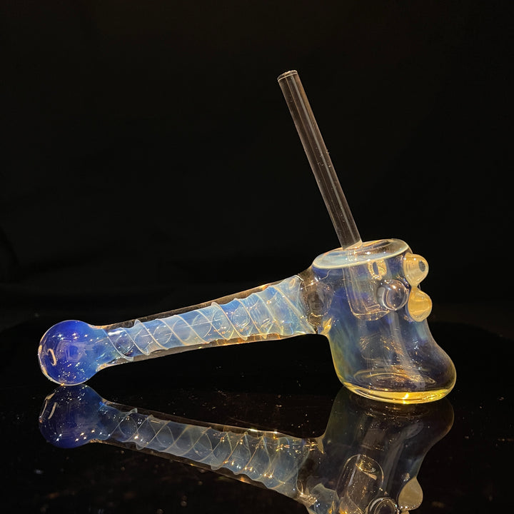 Silver Fumed Hash Hammer Glass Pipe Crondo Glassics   