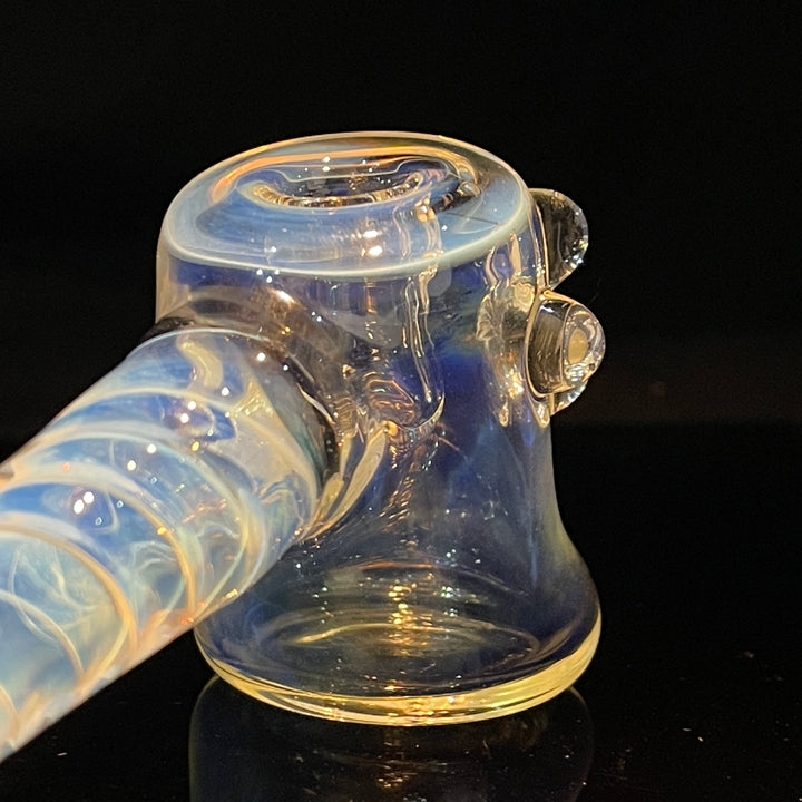 Silver Fumed Hash Hammer Glass Pipe Crondo Glassics   