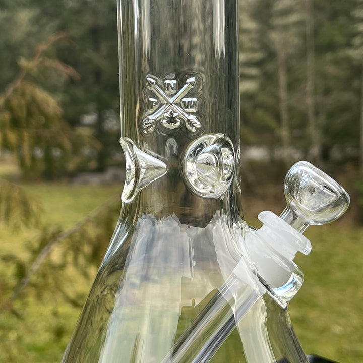 15" PNW Beaker Bong Glass Pipe Mary Jane's Glass