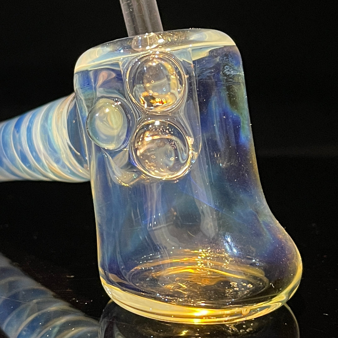 Silver Fumed Hash Hammer Glass Pipe Crondo Glassics   