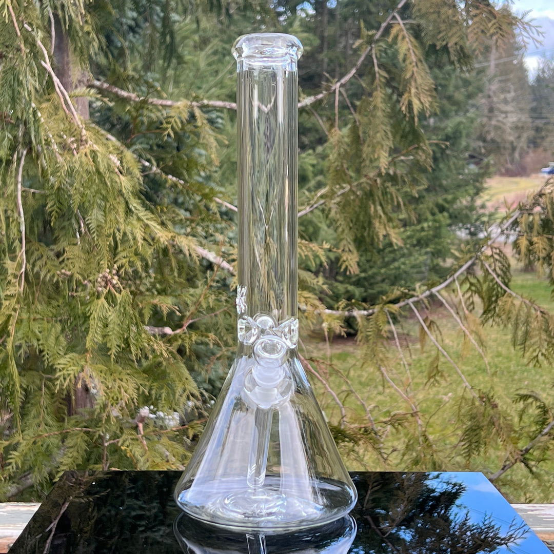 15" PNW Beaker Bong Glass Pipe Mary Jane's Glass