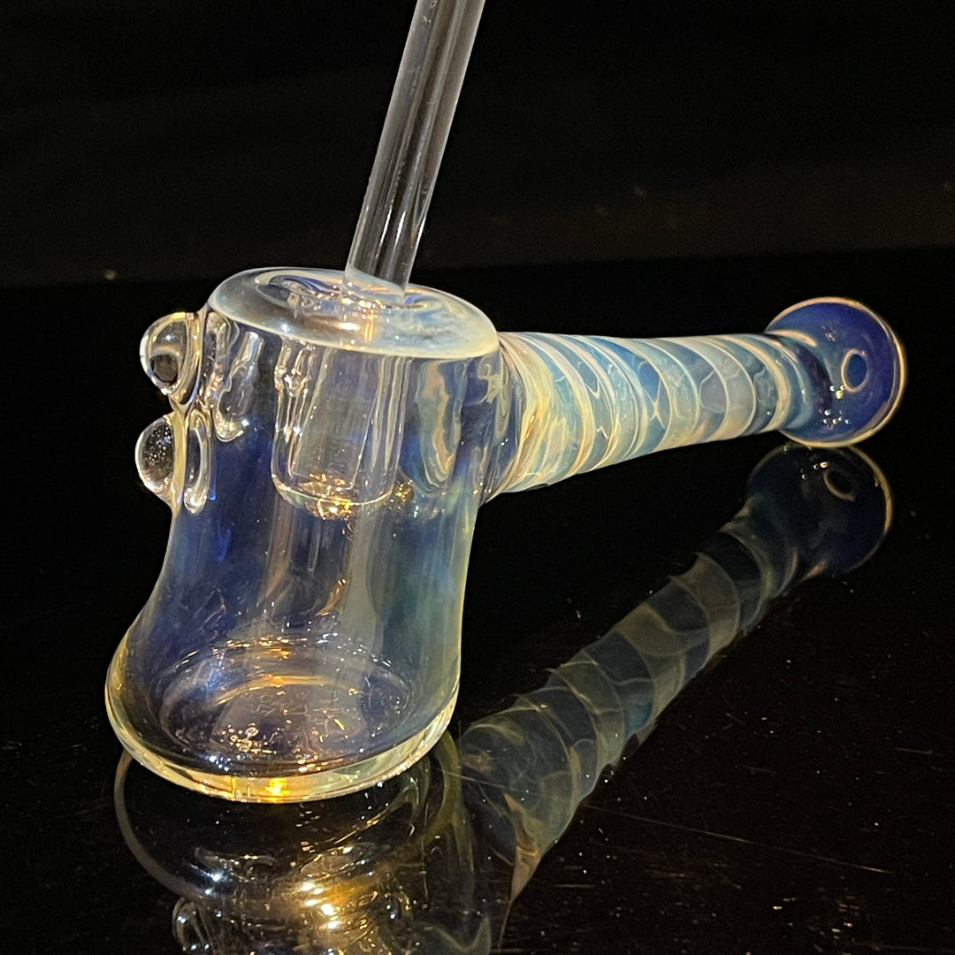 Silver Fumed Hash Hammer Glass Pipe Crondo Glassics   