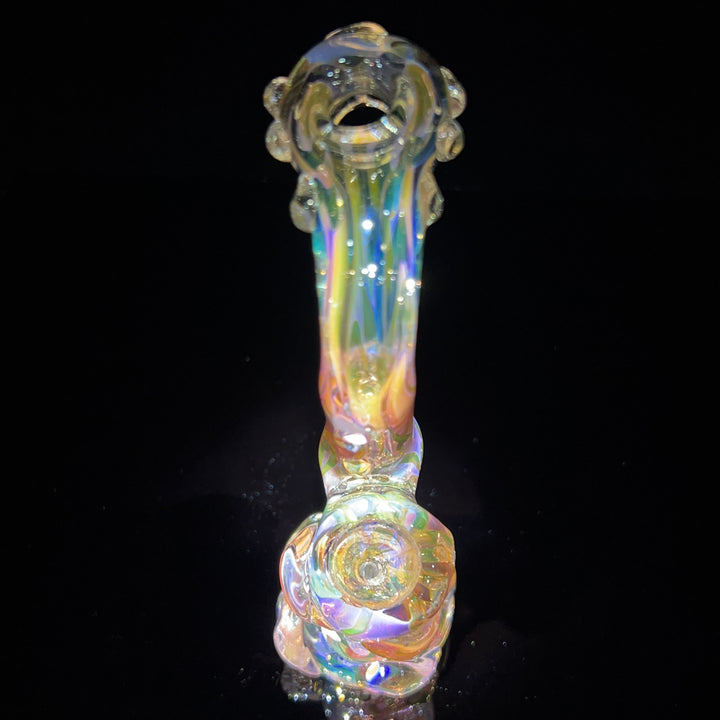 Gold Silver Fume Standup Sherlock Bubbler Water Pipe TG   