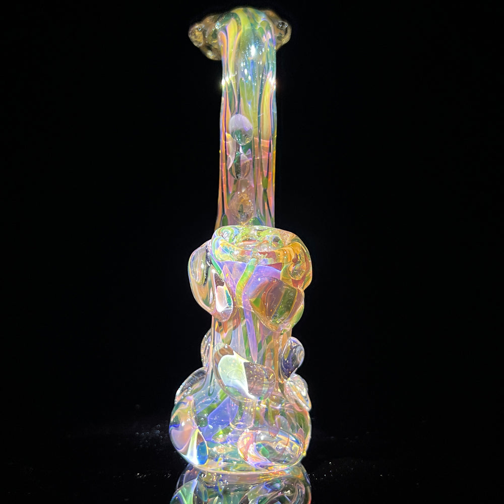 Gold Silver Fume Standup Sherlock Bubbler Water Pipe TG   