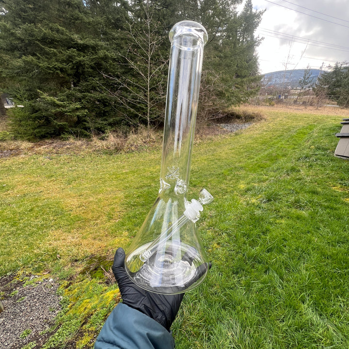 15" PNW Beaker Bong Glass Pipe Mary Jane's Glass