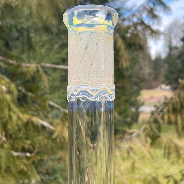 15" Fumed Color Rake Beaker Bong Glass Pipe Mary Jane's Glass