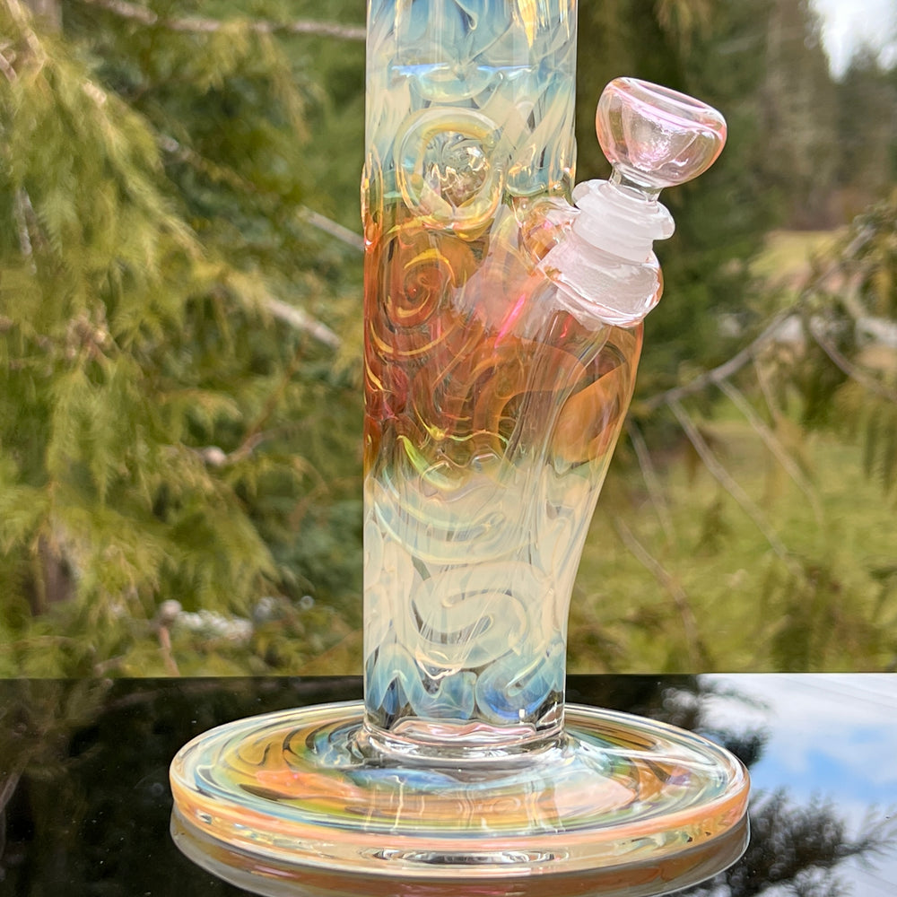 16" Fumed Swirling Straight Bong Glass Pipe Mary Jane's Glass