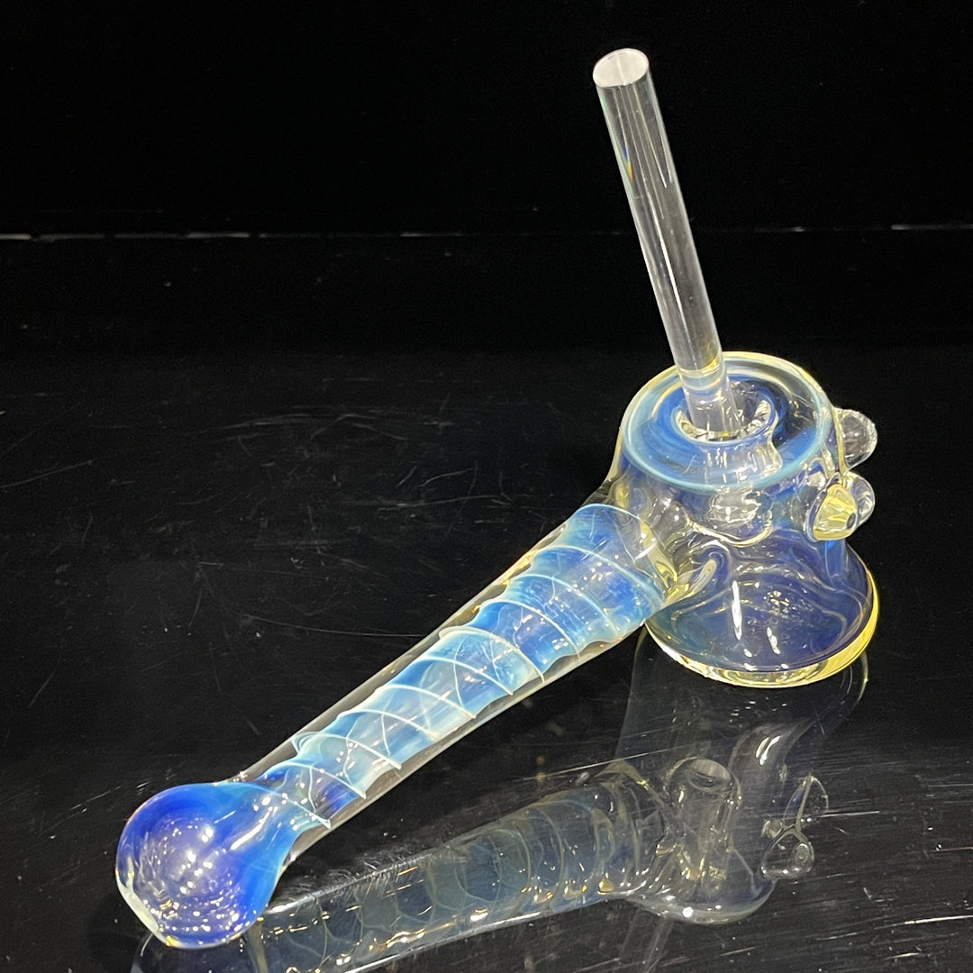 Silver Fumed Hash Hammer Glass Pipe Crondo Glassics   