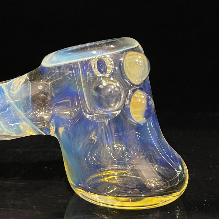 Silver Fumed Hash Hammer Glass Pipe Crondo Glassics   