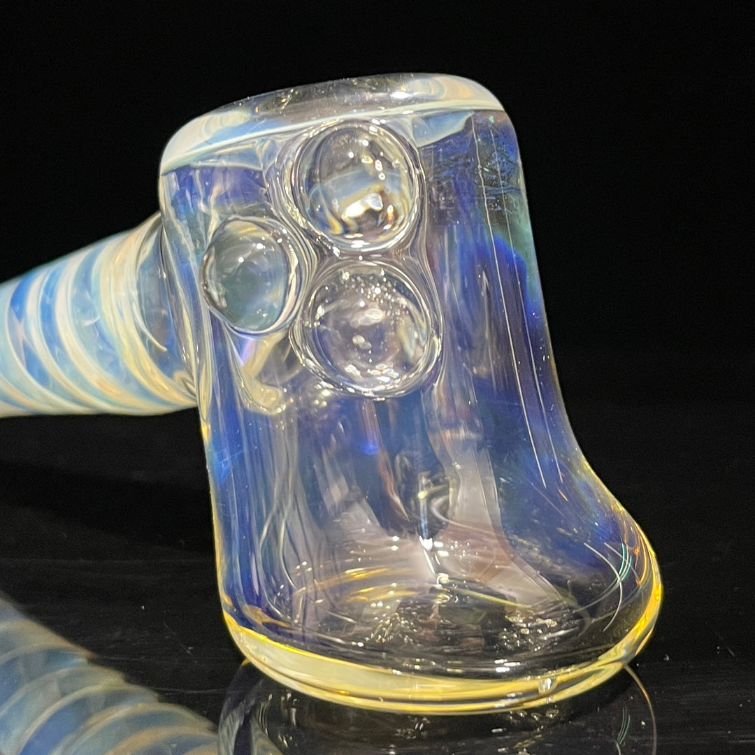 Silver Fumed Hash Hammer Glass Pipe Crondo Glassics   