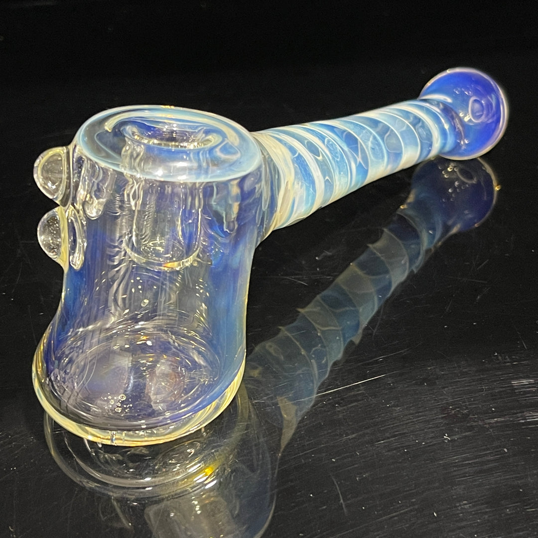 Silver Fumed Hash Hammer Glass Pipe Crondo Glassics   