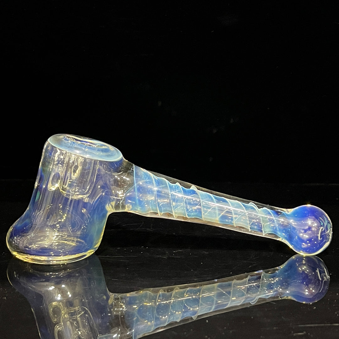 Silver Fumed Hash Hammer Glass Pipe Crondo Glassics   