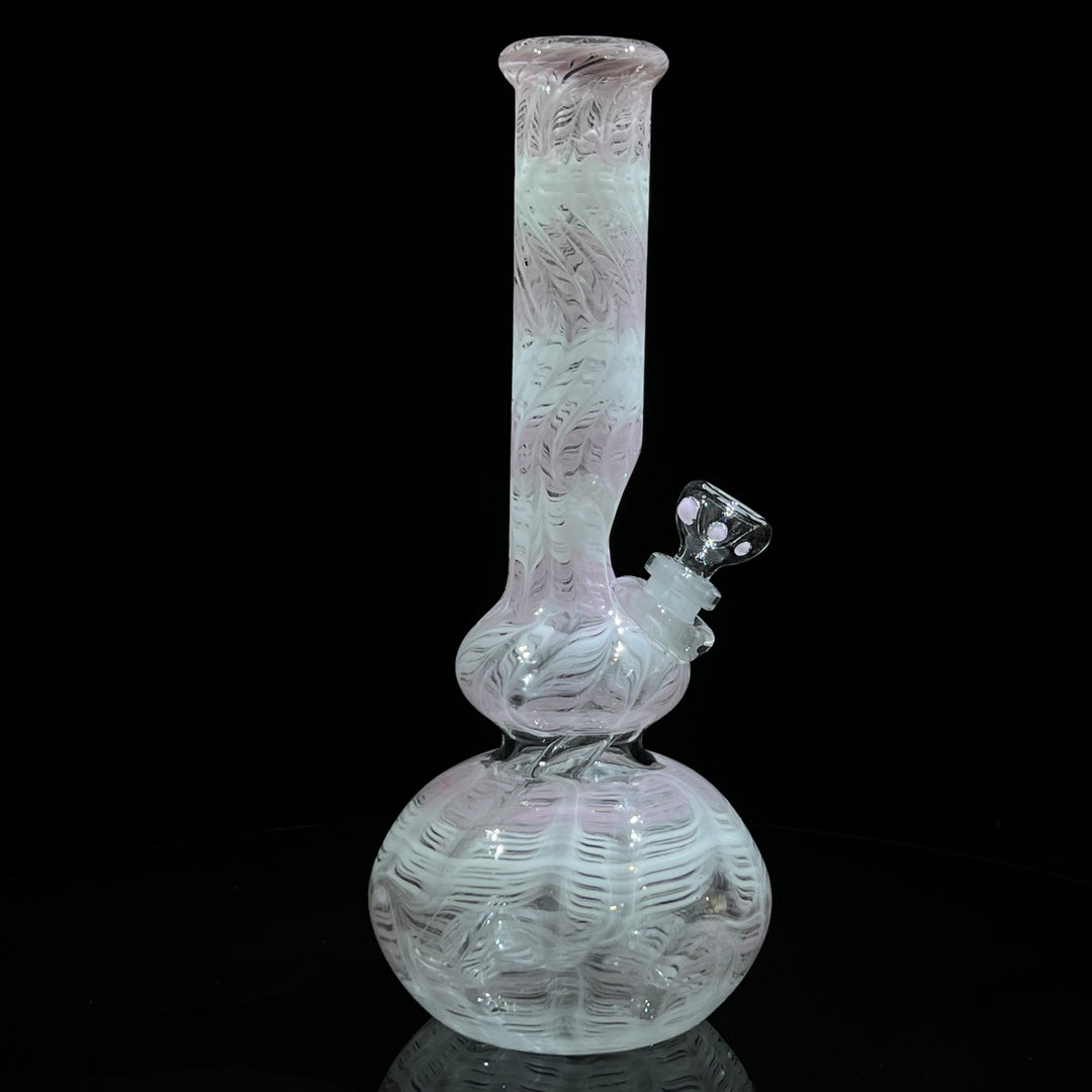 11" Double Bubble Full Color Rake Bong Glass Pipe Mary Jane's Glass