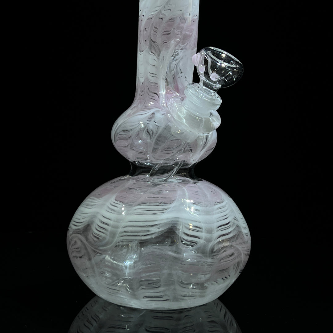 11" Double Bubble Full Color Rake Bong Glass Pipe Mary Jane's Glass