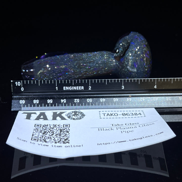 Black Plasma Glass Pipe Glass Pipe Tako Glass   