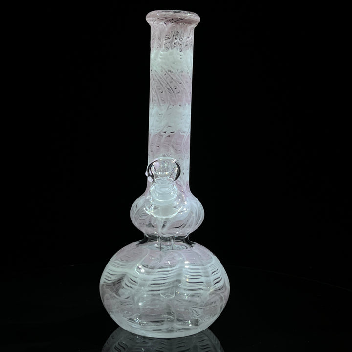 11" Double Bubble Full Color Rake Bong Glass Pipe Mary Jane's Glass