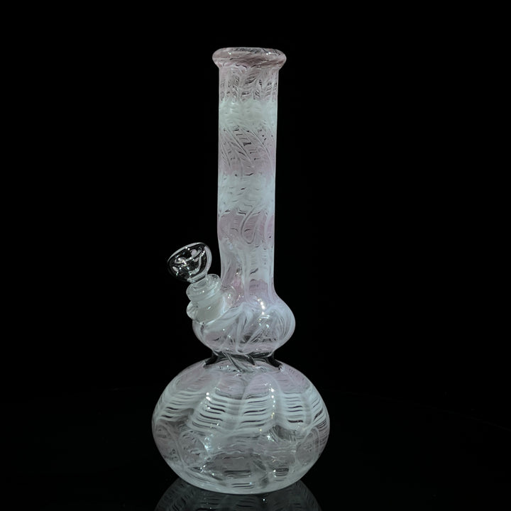 11" Double Bubble Full Color Rake Bong Glass Pipe Mary Jane's Glass