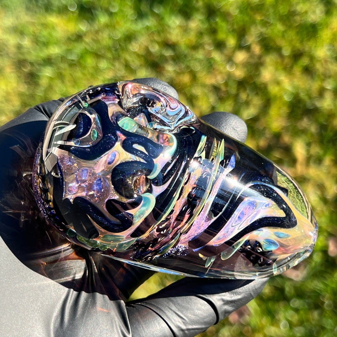 XL Inside Out Egg Spoon Glass Pipe Avant Garde   